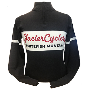 cap Sneeuwstorm Voorschrijven Wool Long Sleeve Jersey - Black/Cream - Glacier Cyclery & Nordic